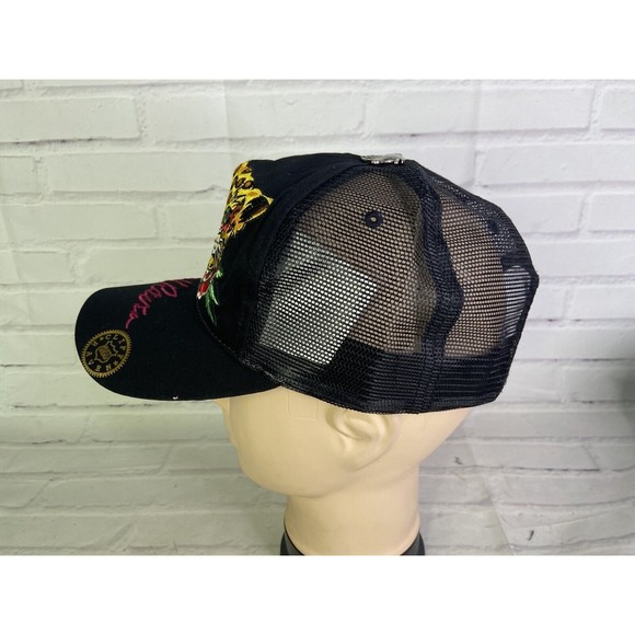 Cliff Raven Artwear Tiger Ed Hardy Tattoo Embroidered Mesh Back Snapback Hat Cap - Picture 4 of 9